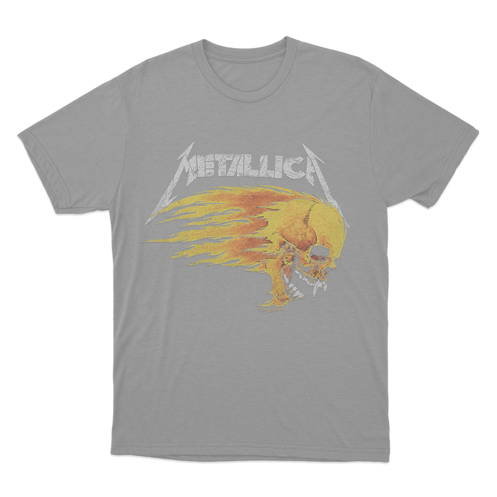 Flaming Skull 1994 Tour Unisex T Shirt Grey Flaming Skull 1994 Tour Unisex T Shirt Grey