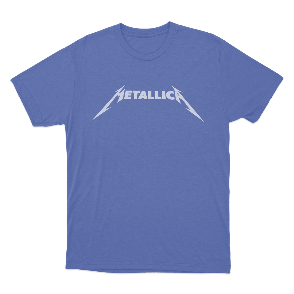 Metallica Classic Logo Unisex T Shirt Blue Metallica Classic Logo Unisex T Shirt Blue