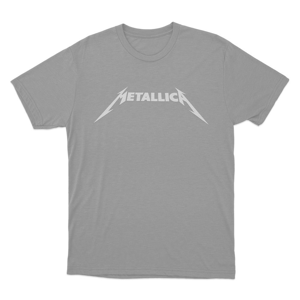 Metallica Classic Logo Unisex T Shirt Grey Metallica Classic Logo Unisex T Shirt Grey