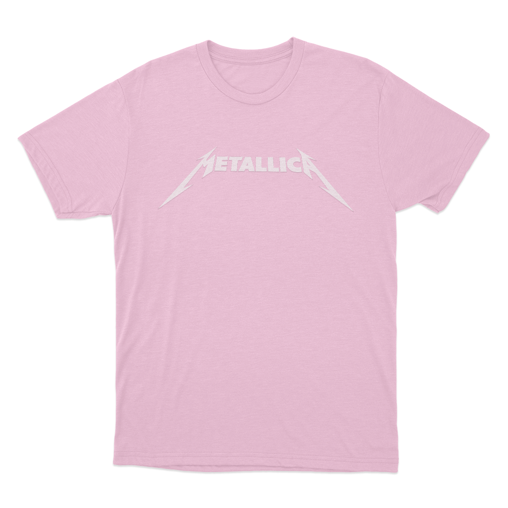 Metallica Classic Logo Unisex T Shirt Pink Metallica Classic Logo Unisex T Shirt Pink