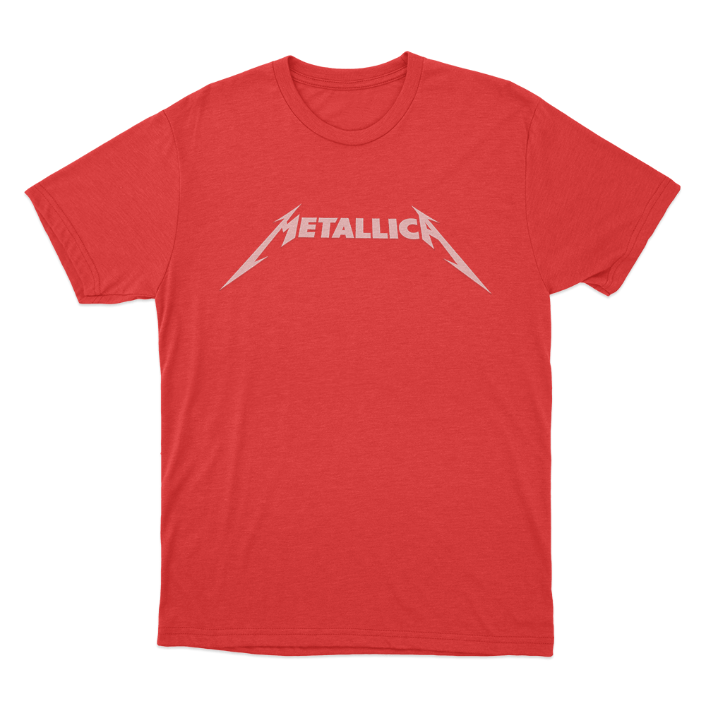 Metallica Classic Logo Unisex T Shirt Red Metallica Classic Logo Unisex T Shirt Red